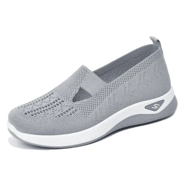 Women's shoes, breathable and comfortable in spring and summer, single shoes for mothers, soft soles, casual blue mesh shoes - Image 6