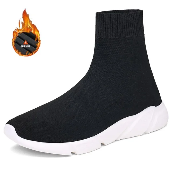 Classic Black Socks Runing Shoes Men High Sock Trainers Women Slip on Couple Casual Shoes Lightweight Sneakers Men basket homme - Image 13