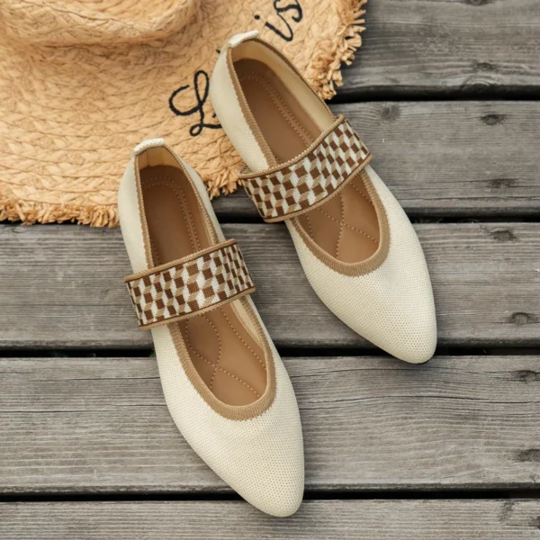 Women's Ballet Flats Casual Shoes Low Heel Barefoot Elegant Woman Sneakers Socofy Comfortable Pointed Toe on Offer Free Shipping - Image 2