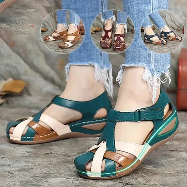 Fashion Women Sandals Waterproo Sli on Round Female  Slippers Casual Comfortable Outdoor Fashion Sunmmer Plus Size Shoes Women - Image 5