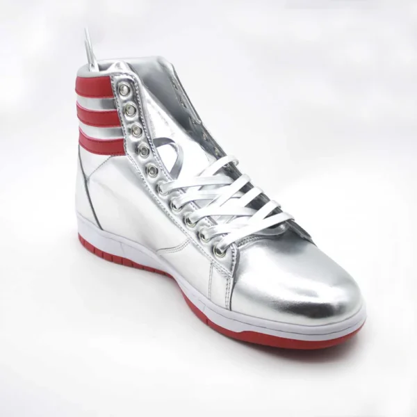 2024 MAGA President Donald Shoes Trump Gold Sneakers Mens Womens Casual Boots Road Shoes Silver High Top Battle Boots - Image 6