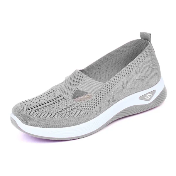 Women's New Summer Shoes Mesh Breathable Sneakers Light Slip on Flat Platform Casual Shoes Ladies Anti-slip Walking Woven Shoes - Image 7