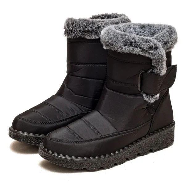 Women's Boots 2023 New Winter Shoes For Women Heeled Winter Boots Waterproof Snow Boots Elegant Warm Fur Winter Footwear Female - Image 5