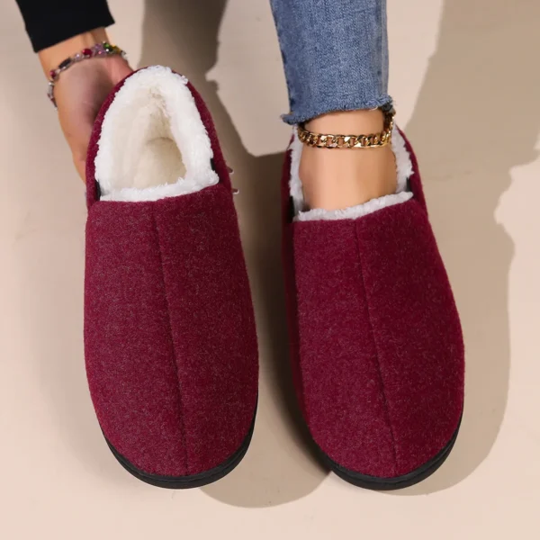 Bebealy New House Shoes Casual Women Shoes Winter Indoor Fluffy Home Shoes For Men Outdoor Antiskid High Ankle Furry Slippers - Image 6