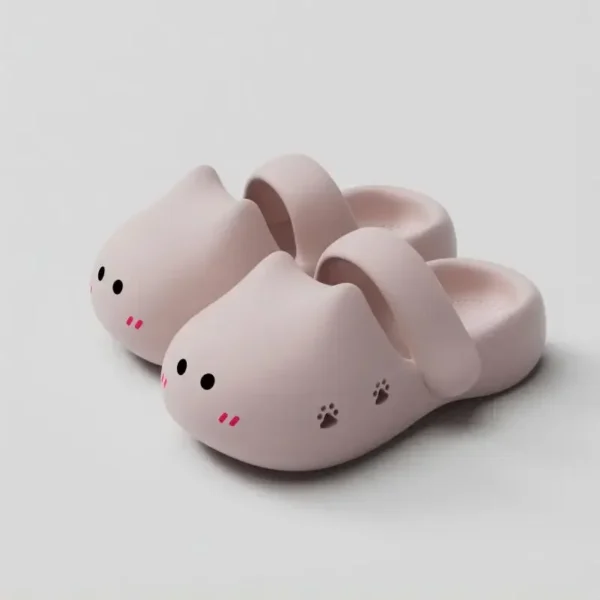 Women Summer EVA Non-slip Slippers Ladies Cute Cat Cartoon Home Indoor Sandals Female Outwear Soft Sole Pump Shoes - Image 7