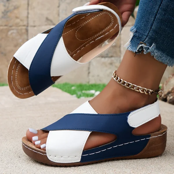 Women's Sandals Summer 2024 Wedge Heels Shoes Women Heeled Sandals Mix Color Summer Shoes Female Footwear Wedges Sandalias mujer - Image 4