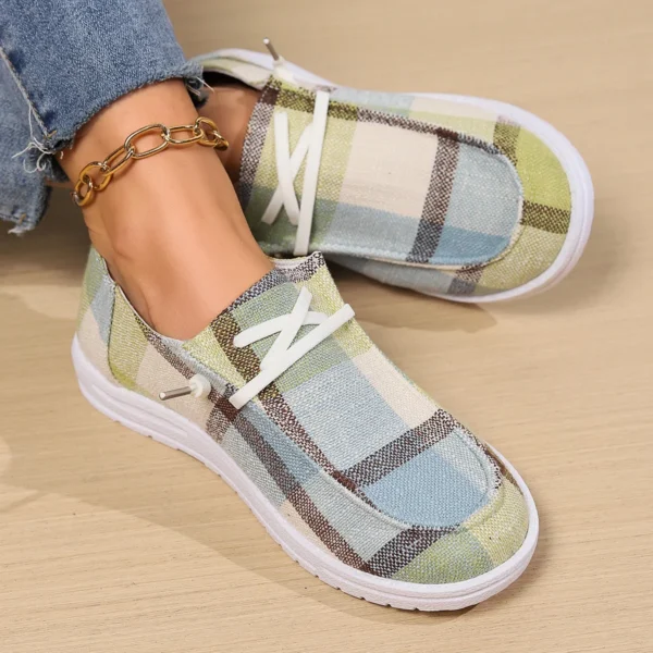 Canvas Shoes Woman Light Weight Slip-on Flat Sneakers Ladies Summer Breathable Cloth Loafers Design Espadrilles  Luxury Shoes - Image 7