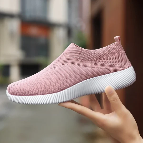 Women Vulcanized Shoes High Quality Women Sneakers Slip On Flats Shoes Women Loafers Plus Size 42 Walking Flat - Image 9