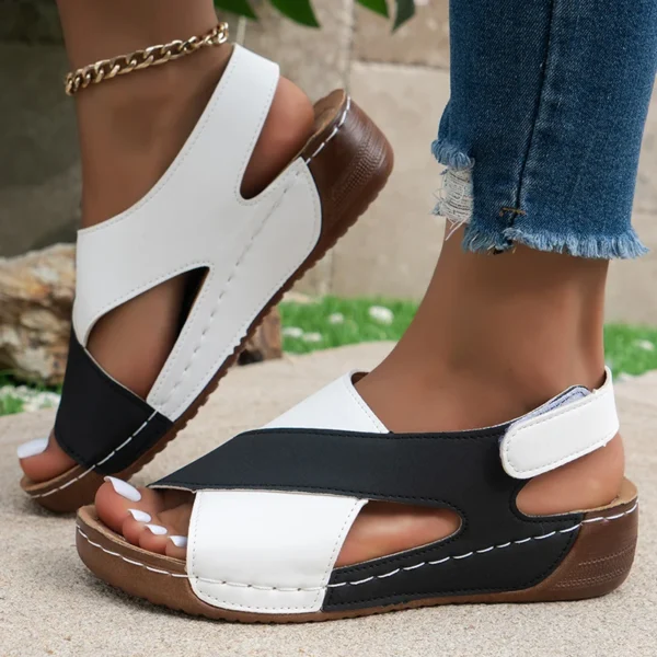 Women's Sandals Summer 2024 Wedge Heels Shoes Women Heeled Sandals Mix Color Summer Shoes Female Footwear Wedges Sandalias mujer - Image 3