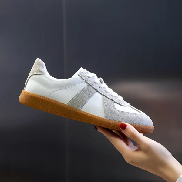 AIYUQI Women's Sneakers 2024 New Genuine Leather Ladies Moral Training Shoes Casual Spring Flat Shoes Women - Image 2