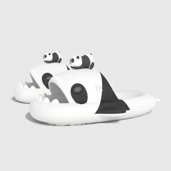 4cm Thick Sole Shark Slippers Women Couple's Indoor And Outdoor Lantern Fish Slides Man‘s Anti Skid Home Cool Shoes 2023 Summer - Image 7