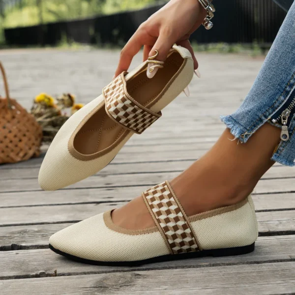 Women's Ballet Flats Casual Shoes Low Heel Barefoot Elegant Woman Sneakers Socofy Comfortable Pointed Toe on Offer Free Shipping - Image 3