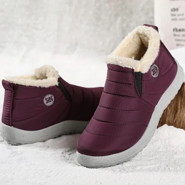 Women's Boots Warm Fur Winter Boots For Women Waterproof Snow Boots Ankle Botas Mujer 2023 Winter Shoes Women Winter Footwear - Image 2