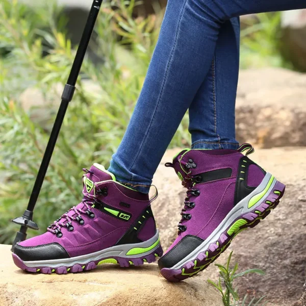 2023 Women Boots Waterproof Winter Shoes Hiking Shoes Women High gang Shoes Non-slip Sneakers Shoes For Adult Work Shoes Mujer - Image 5