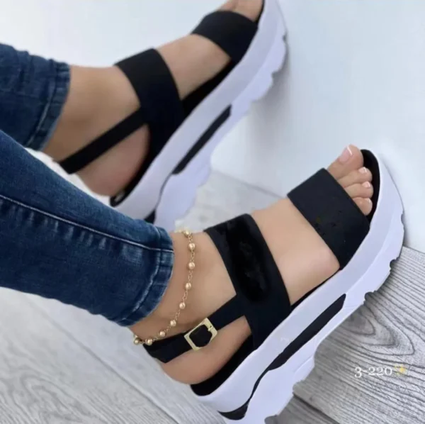 2022 Fashion Wedge Female Platform Buckle Strap Street Summer Outdoor Shoes Punk Beach Wedges Women Sandals Sandalias De Mujer - Image 11