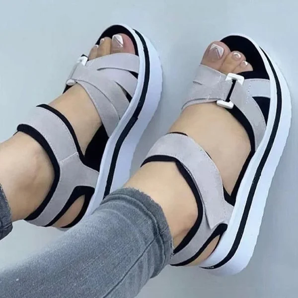 Women's Sandals Heels Sandals With Low Platform Shoes For Women Summer Sandals Heeled Summer Shoes Female Footwear Wedges Shoes - Image 5