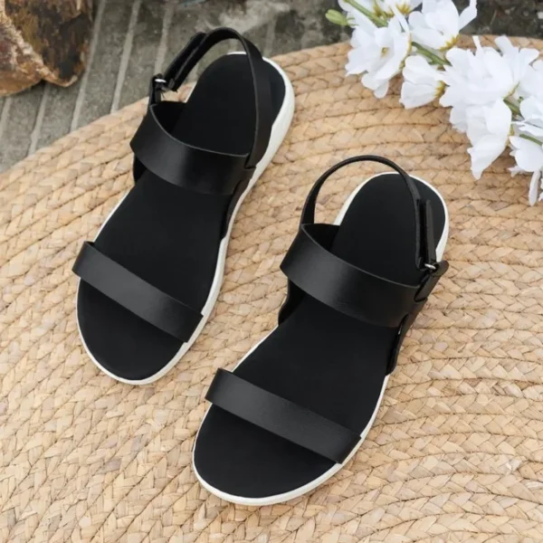 Women's Knit Elastic Cloth Wedge Sandals Slip on Lightweight Walking Sandals Women Plus Size Comfortable Summer Shoes Woman 2024 - Image 6