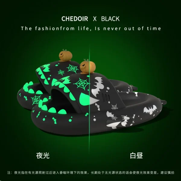 4cm Thick Sole Shark Slippers Women Couple's Indoor And Outdoor Lantern Fish Slides Man‘s Anti Skid Home Cool Shoes 2023 Summer - Image 12