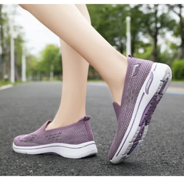 2024 Spring New Mesh Women's Running Shoes Breathable Casual Single Shoes Old Beijing Cloth Shoes Mainland China - Image 5