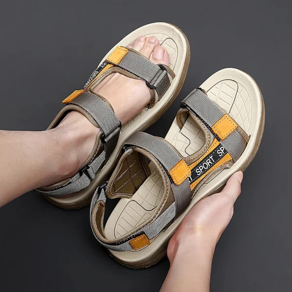 Brand Summer Men's Sandals Plus Size Men Slippers Gladiator Men Beach Sandals Soft Comfortable Outdoors Wading Shoes 38-47 - Image 5