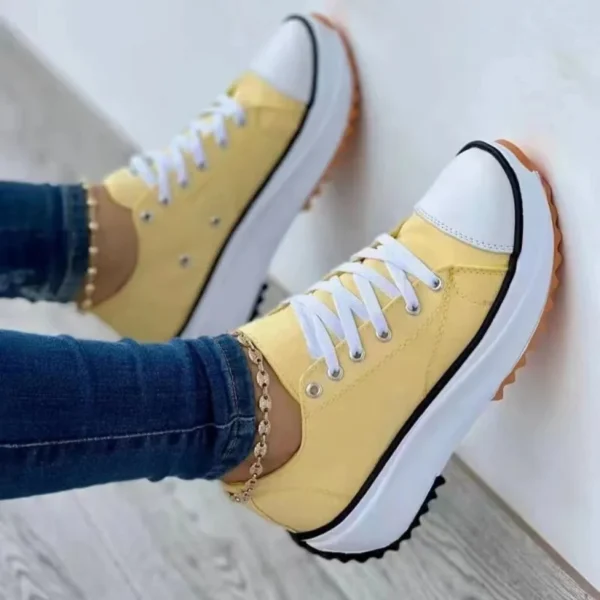 2023 New Fashion Summer Women Casual Shoes Plus Size Sneakers For Women Platform Sport Shoes Female Lace up Tennis Shoes Size 43 - Image 4