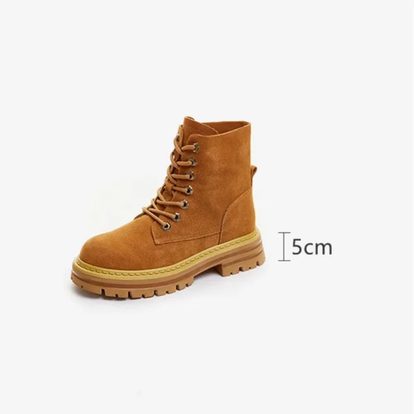 AIYUQI Motorcycle Shoes Women 2024 Autumn New Genuine Leather Platform Boots Women Couple British Style Retro Women Ankle Boots - Image 6