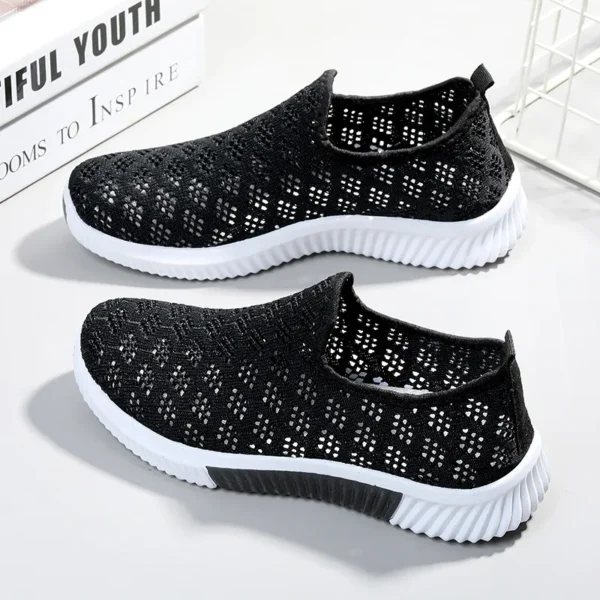 2022 New Fashion Mesh Shoes Women Shoes Mesh Sports Shoes Breathable Flats Soft Sole Casual Sneakers - Image 10