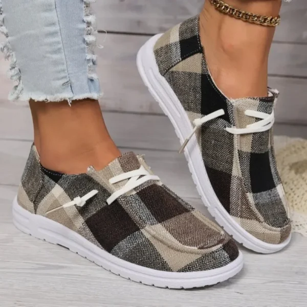 Canvas Shoes Woman Light Weight Slip-on Flat Sneakers Ladies Summer Breathable Cloth Loafers Design Espadrilles  Luxury Shoes - Image 5