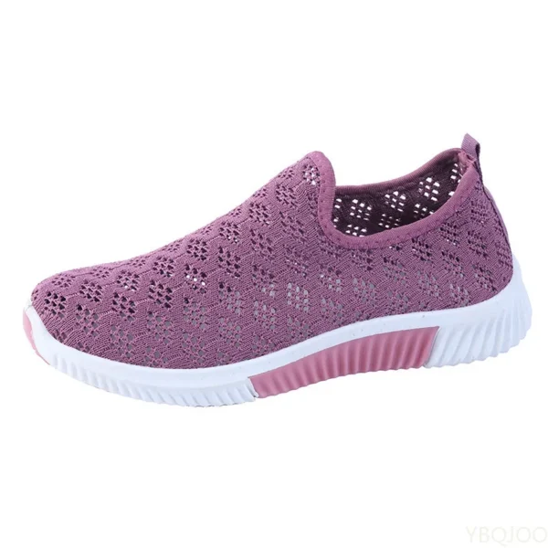 2022 New Fashion Mesh Shoes Women Shoes Mesh Sports Shoes Breathable Flats Soft Sole Casual Sneakers - Image 5