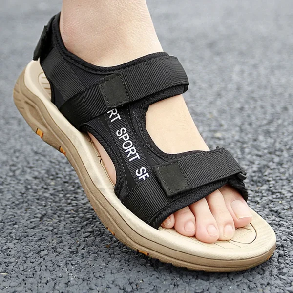 Brand Summer Men's Sandals Plus Size Men Slippers Gladiator Men Beach Sandals Soft Comfortable Outdoors Wading Shoes 38-47 - Image 2