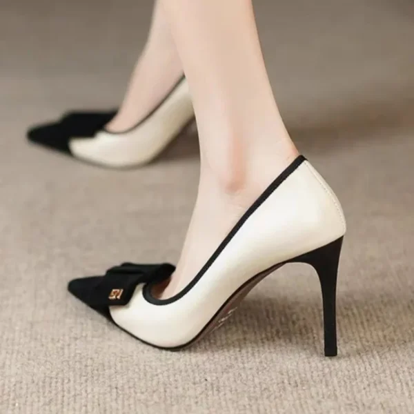 2023 Women Elegance High Heels Pumps Wedding Bridal Stiletto Women Heels Lady Scarpins Office Party Shoes Women Pumps G08 - Image 2