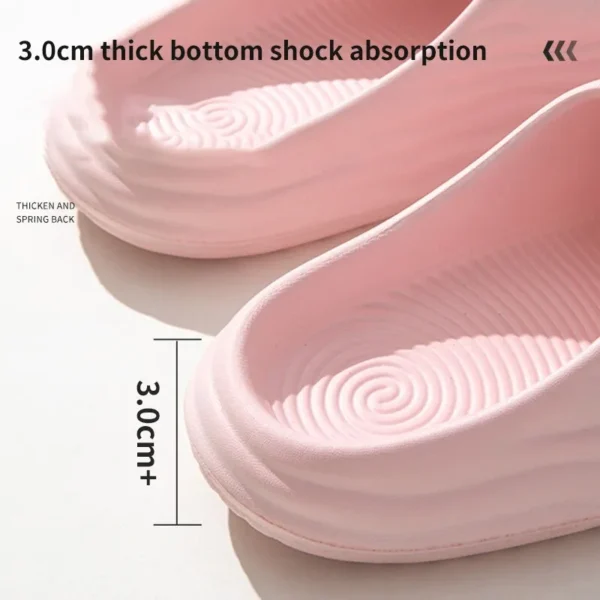 Women's Super Soft Eva Thick Platform Slides, Minimalist And Comfortable Indoor Bathroom Non-Slip Slippers, Women's Slippers - Image 3