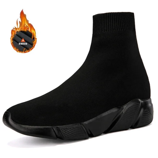 Classic Black Socks Runing Shoes Men High Sock Trainers Women Slip on Couple Casual Shoes Lightweight Sneakers Men basket homme - Image 14