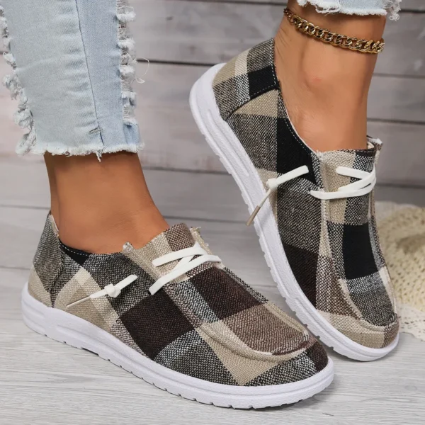 Canvas Shoes Woman Light Weight Slip-on Flat Sneakers Ladies Summer Breathable Cloth Loafers Design Espadrilles  Luxury Shoes - Image 9