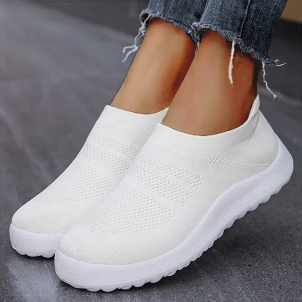 Women Sneakers For Summer Flat Shoes Women Slip On Sock Flats Shoes Casual Zapatillas Mujer Breather Sports Shoes Female Loafers