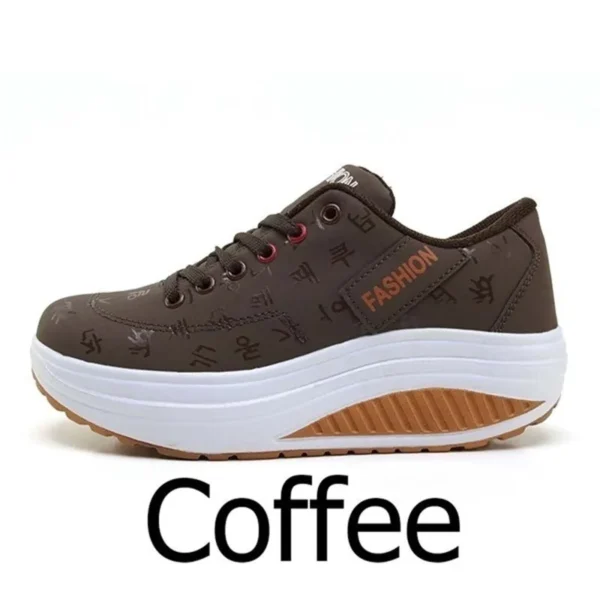 Women's Shoes Outdoors Thick Sole Rocking Casual Fashion Platform Large Size Women's Shoes Flat Sole Walking Shoes Sports Shoes - Image 7