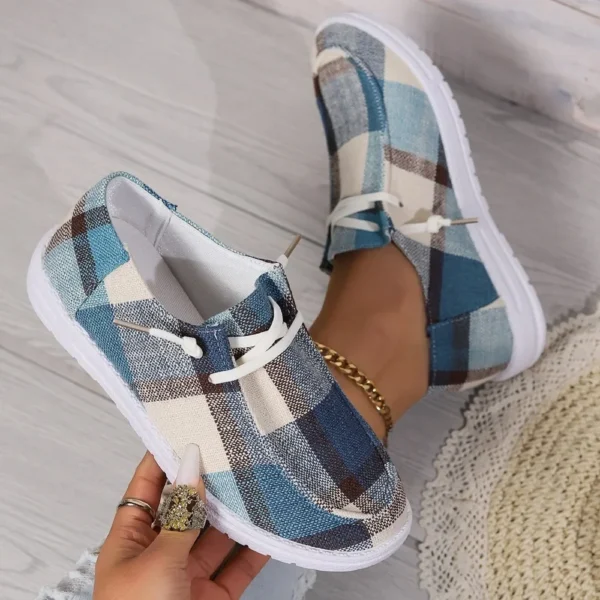 Canvas Shoes Woman Light Weight Slip-on Flat Sneakers Ladies Summer Breathable Cloth Loafers Design Espadrilles  Luxury Shoes - Image 3