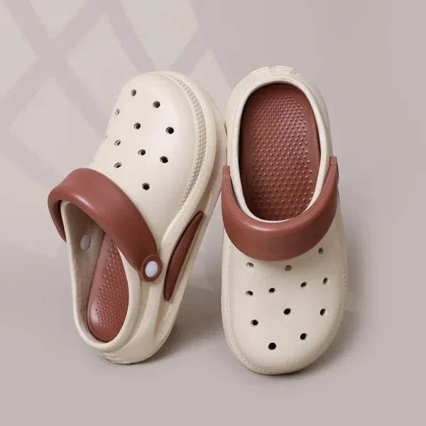 Clogs Women Sandals Summer Casual EVA Lightweight Outdoor Men 3cm Shoes Anti Slip Thick Sole Beach Slides Couple Garden Slipper - Image 5