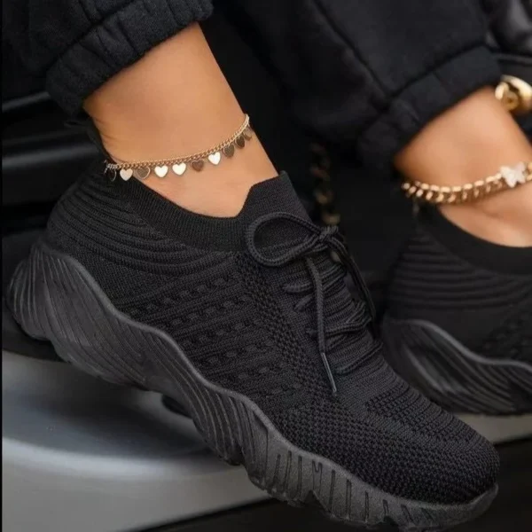 Women Sneaker Casual Shoes Breathable Mesh Lace-up Sneakers Ladies Platform Vulcanized Shoes Women Shoes Zapatillas Mujer - Image 3