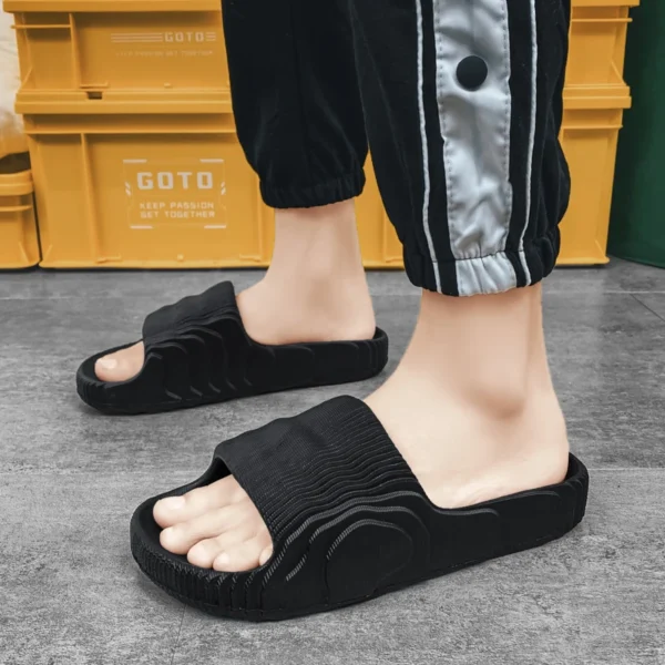 2022 Man Slippers Summer Beach Fashion New Eva Soft Women Sandals Thick Platform Leisure Ladies Indoor Bathroom Anti-slip Shoes - Image 3