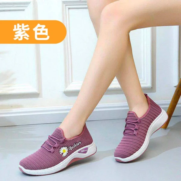 Adult sneakers, women's light running shoes, net shoes, comfortable soft soled sneakers, women's breathable casual single shoes - Image 6