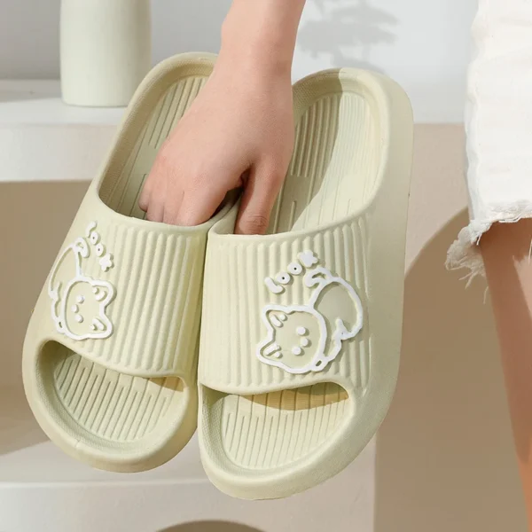 2023 Summer Women Slippers Bath Thick Platform Non-Slip Home Cat Cartoon Flip Flops Beach Sandals Ladies Slides Indoor Outdoor - Image 5