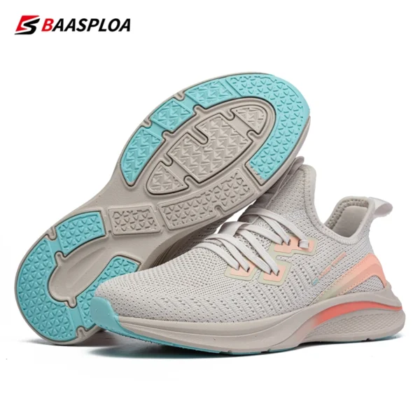 Baasploa Lightweight Running Shoes For Women Casual Women's Designer Mesh Sneakers Lace-Up Female Outdoor Sports Tennis Shoe - Image 2