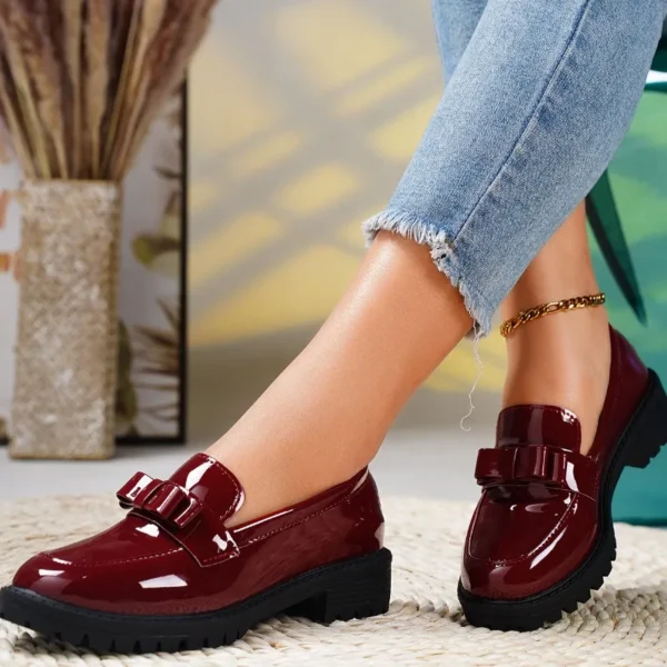 2024 Summer Ladies New Fashion Round Toe Retro Solid Color Mary Jane Shoes Daily Casual Shopping Ladies High Heels Zapatos Mujer - Image 4