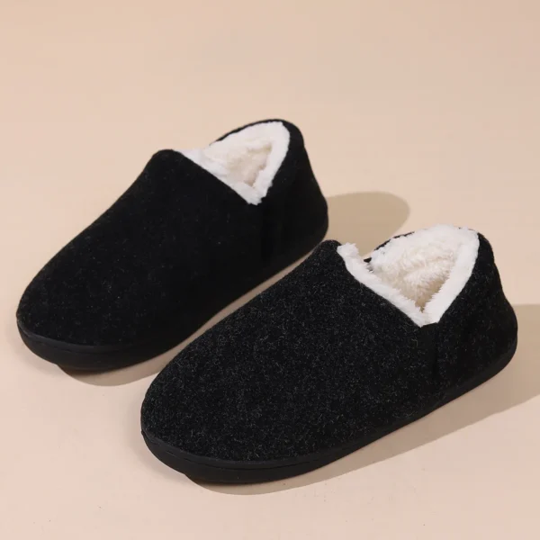 Bebealy New House Shoes Casual Women Shoes Winter Indoor Fluffy Home Shoes For Men Outdoor Antiskid High Ankle Furry Slippers - Image 8