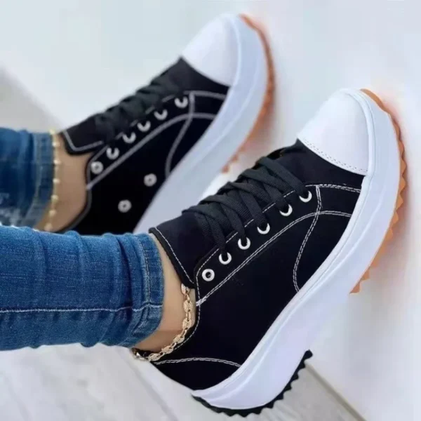 2023 New Fashion Summer Women Casual Shoes Plus Size Sneakers For Women Platform Sport Shoes Female Lace up Tennis Shoes Size 43 - Image 12