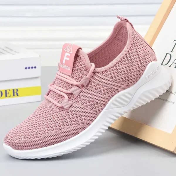 2023 Women's Casual Sneakers Summer Comfortable Breathable Platform Shoes Fashion Women Versatile Lace-up Shoe кроссовки женские - Image 3