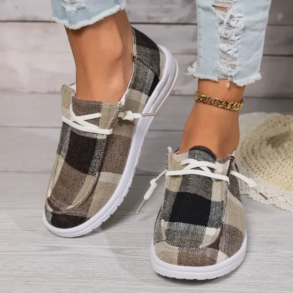 Canvas Shoes Woman Light Weight Slip-on Flat Sneakers Ladies Summer Breathable Cloth Loafers Design Espadrilles  Luxury Shoes - Image 2