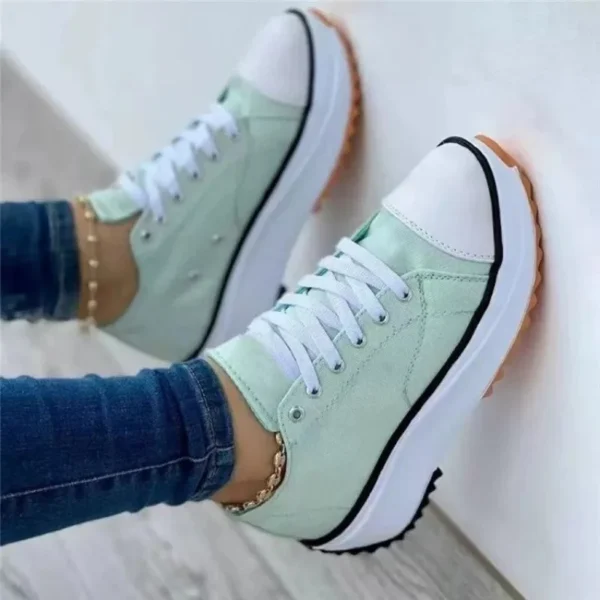 2023 New Fashion Summer Women Casual Shoes Plus Size Sneakers For Women Platform Sport Shoes Female Lace up Tennis Shoes Size 43 - Image 10