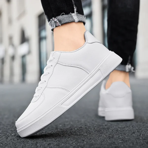 Classic White Sneakers for Men Women Comfort Leather Sneakers Skateboarding Sports Shoes Big Size 47 Men Trainers Basket Homme - Image 3